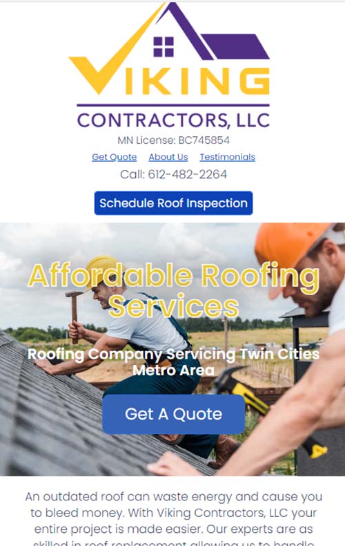 roofing lead capture landing pages